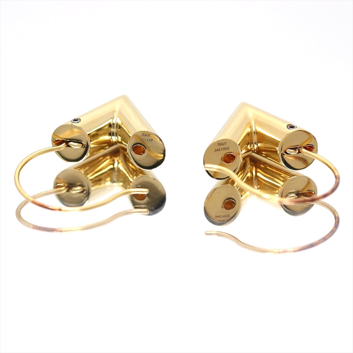 Louis Vuitton pierced earrings Essential v Excellent+ Gold | eBay